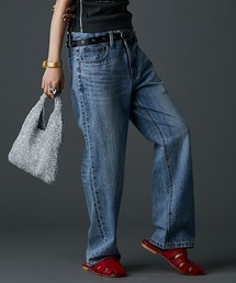 GEVS.（ジェイヴィス）の「ダブルウエストデニムパンツ＜大きいサイズ有＞GEVS.（デニムパンツ）」