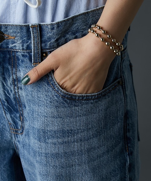 GEVS.(ジェイヴィス)の「ダブルウエストデニムパンツ<大きいサイズ有>GEVS.(デニムパンツ・レディース・ブルー系/ネイビー系・73/76/80/84/88/92/96/98/106/114/122)」の15枚目の写真