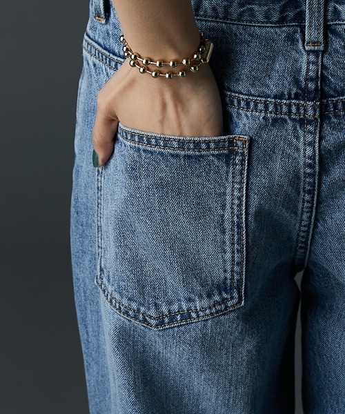 GEVS.(ジェイヴィス)の「ダブルウエストデニムパンツ<大きいサイズ有>GEVS.(デニムパンツ・レディース・ブルー系/ネイビー系・73/76/80/84/88/92/96/98/106/114/122)」の20枚目の写真