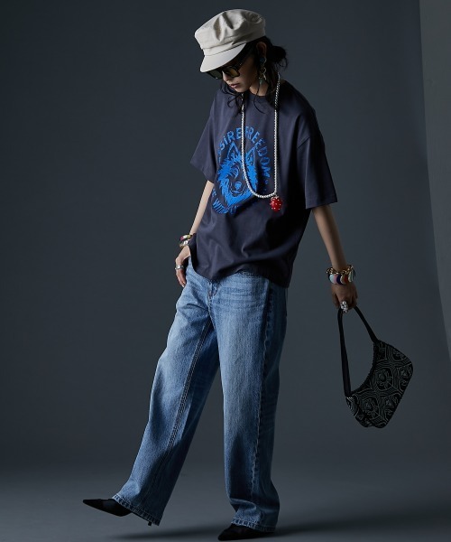 GEVS.(ジェイヴィス)の「ダブルウエストデニムパンツ<大きいサイズ有>GEVS.(デニムパンツ・レディース・ブルー系/ネイビー系・73/76/80/84/88/92/96/98/106/114/122)」の3枚目の写真