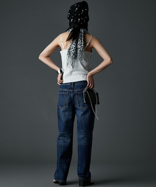 GEVS.(ジェイヴィス)の「ダブルウエストデニムパンツ<大きいサイズ有>GEVS.(デニムパンツ・レディース・ブルー系/ネイビー系・73/76/80/84/88/92/96/98/106/114/122)」の12枚目の写真