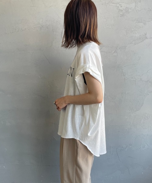 ap studio AMRCN ロールアップTシャツ 新品 AP STUDIOアメリカーナAMRCN ロールアップTシャツ グレー