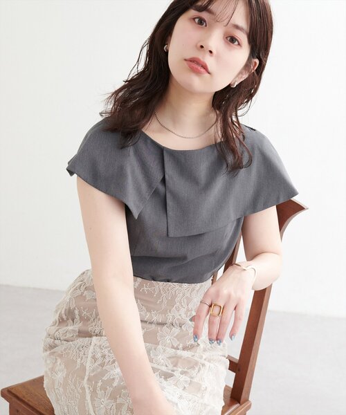 【一部店舗限定】アシメオフショルブラウス 一部店舗限定】アシメオフショルブラウス｜Rouge vif la cle
