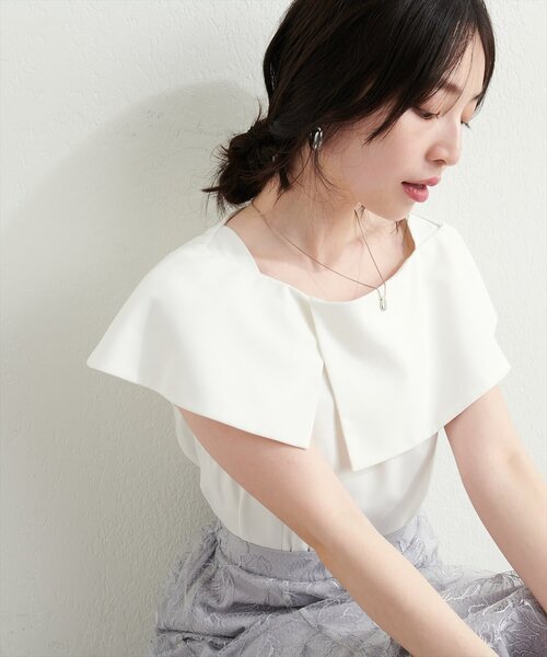 【一部店舗限定】アシメオフショルブラウス 一部店舗限定】アシメオフショルブラウス｜Rouge vif la cle