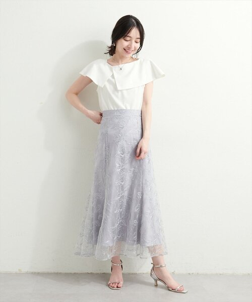 WEB限定】アシメカラーオフショルブラウス（シャツ/ブラウス