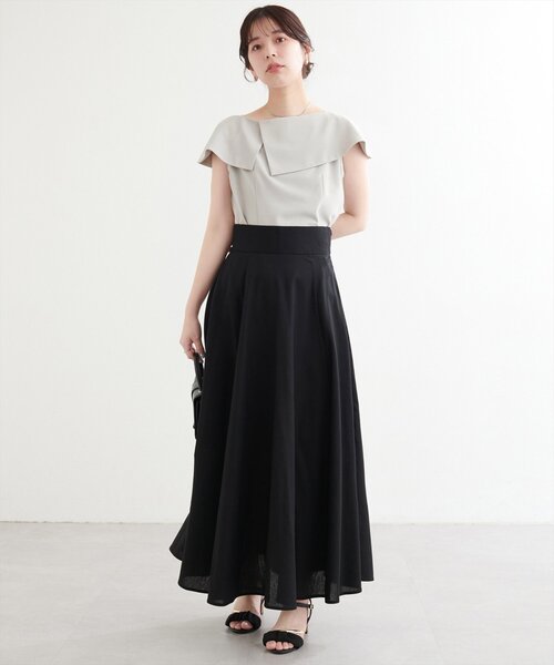 natural couture（ナチュラルクチュール）の「【WEB限定】アシメカラーオフショルブラウス（シャツ/ブラウス・レディース・オフホワイト/チャコールグレー/サックスブルー/ピンク/ベージュ・FREE）」の18枚目の写真