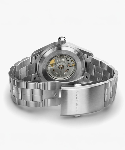 HAMILTON（ハミルトン）の「HAMILTON [ハミルトン] 腕時計 Khaki Field （カーキ フィールド）  オート 自動巻き 42MM ブルー×シルバー（アナログ腕時計・メンズ・ブルー・FREE）」の3枚目の写真