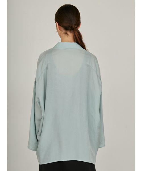 styling/（スタイリング）の「【セットアップ対応】オープンカラーシャツジャケット（その他アウター・レディース・ブラウン/ミント・0/1）」の4枚目の写真