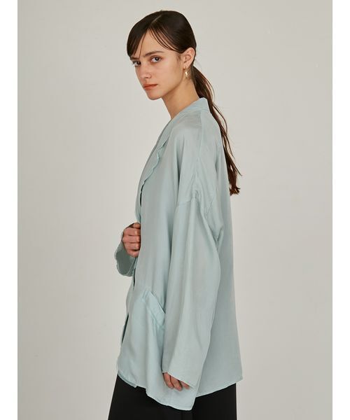 styling/（スタイリング）の「【セットアップ対応】オープンカラーシャツジャケット（その他アウター・レディース・ブラウン/ミント・0/1）」の5枚目の写真