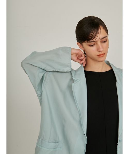 styling/（スタイリング）の「【セットアップ対応】オープンカラーシャツジャケット（その他アウター・レディース・ブラウン/ミント・0/1）」の6枚目の写真