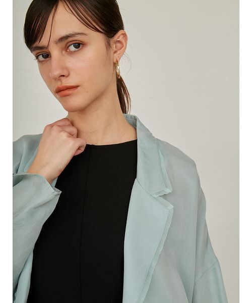 styling/（スタイリング）の「【セットアップ対応】オープンカラーシャツジャケット（その他アウター・レディース・ブラウン/ミント・0/1）」の7枚目の写真