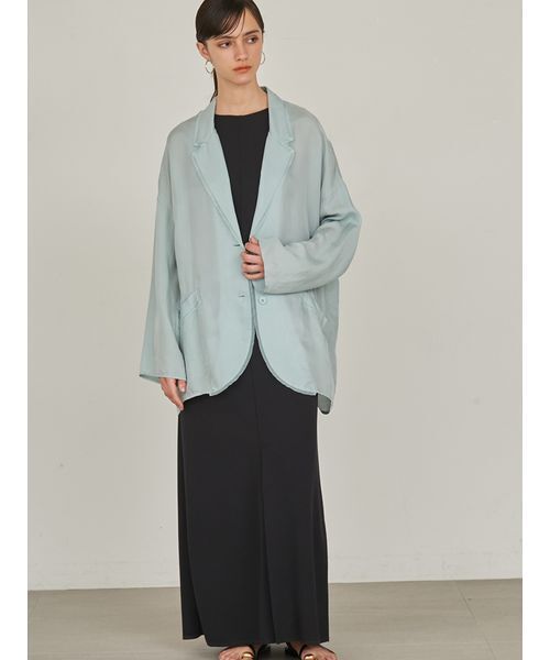 styling/（スタイリング）の「【セットアップ対応】オープンカラーシャツジャケット（その他アウター・レディース・ブラウン/ミント・0/1）」の11枚目の写真