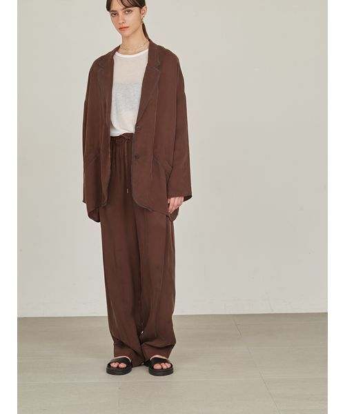 styling/（スタイリング）の「【セットアップ対応】オープンカラーシャツジャケット（その他アウター・レディース・ブラウン/ミント・0/1）」の14枚目の写真