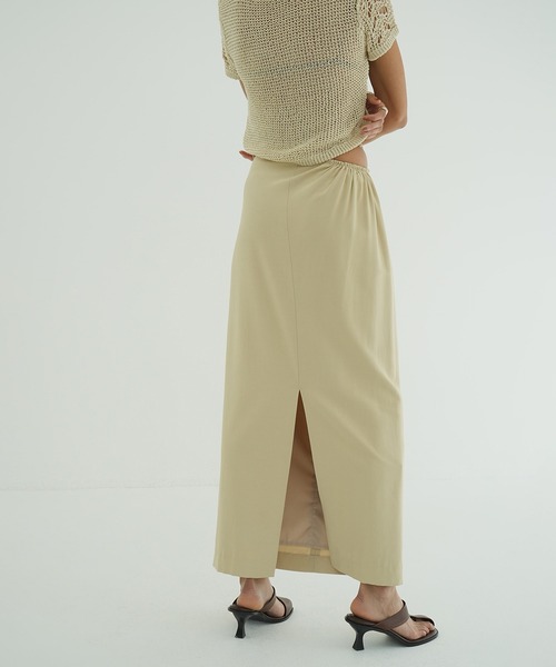 セール】WAIST GATHER HOLE SKIRT（スカート）｜CLANE（クラネ