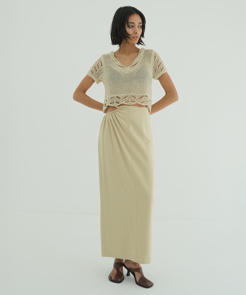 セール】WAIST GATHER HOLE SKIRT（スカート）｜CLANE（クラネ）の