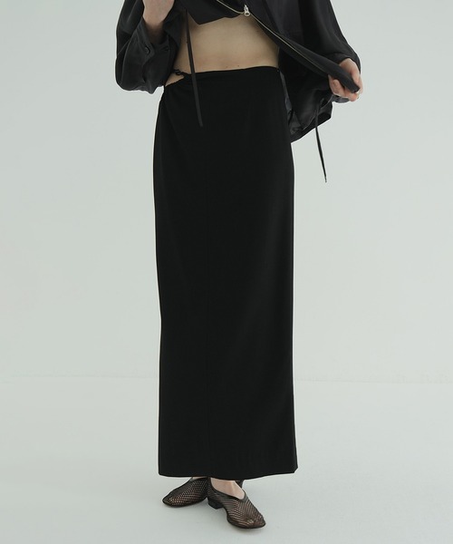 正規品　CLANE WAIST GATHER HOLE SKIRT セール】WAIST GATHER HOLE SKIRT（スカート）｜CLANE（クラネ