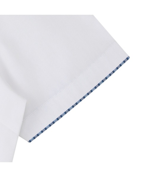 TOKYO SHIRTS（トウキョウシャツ）の「【透け防止】 形態安定ノーアイロン スキッパー 半袖ビジネスワイシャツ（ビジネスシャツ・レディース・ホワイト・L/XL/LL/M/S）」の4枚目の写真