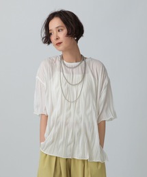 LEPSIM | ランダムプリーツT　451607(Tシャツ/カットソー)