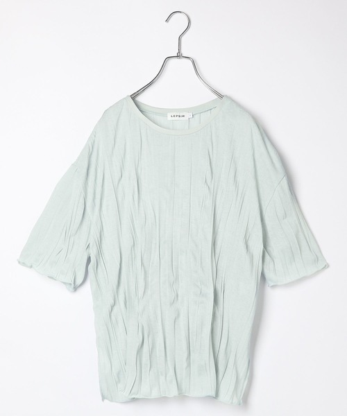 LEPSIM(レプシィム)の「ランダムプリーツT 451607(Tシャツ/カットソー・レディース・ブラック/オフホワイト/ブルー・FREE)」の19枚目の写真
