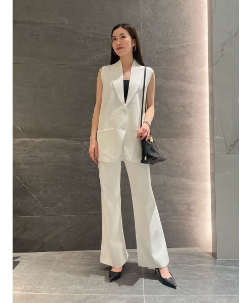 ESTNATION（エストネーション）の「ESTNATION / コットン ポリエステル フレアパンツ（その他パンツ・レディース・ブラック/ホワイト・36/38）」の20枚目の写真