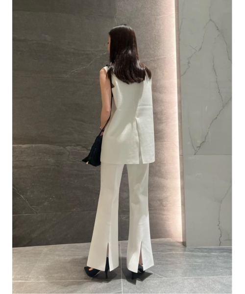 ESTNATION（エストネーション）の「ESTNATION / コットン ポリエステル フレアパンツ（その他パンツ・レディース・ブラック/ホワイト・36/38）」の21枚目の写真