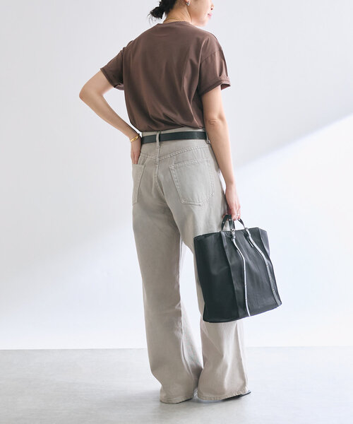 RIVE DROITE(リヴドロワ)の「【R.good(アールドットグッド)】ワッシャーNハトメトート(ハンドバッグ・レディース・カーキ/ブラック・FREE)」の13枚目の写真