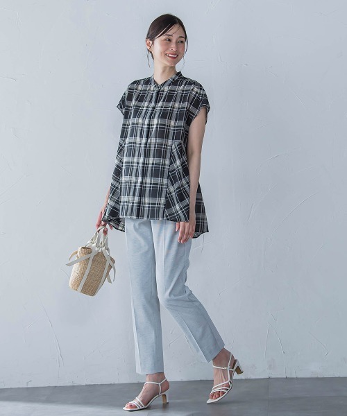 LAUTREAMONT（ロートレアモン）の「マドラスチェックブラウス≪洗濯機で洗える≫（シャツ/ブラウス・レディース・ブラック系その他/オレンジ系その他・9号）」の20枚目の写真