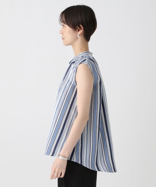 Elura(エルーラ)の「マルチストライプブラウス/414148(シャツ/ブラウス・レディース・ブルー/ネイビー・FREE)」の10枚目の写真