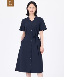 TRANS WORK（トランスワーク）の「【L】【ウォッシャブル】【吸水速乾】クールマックスサッカーワンピース（ワンピース）」