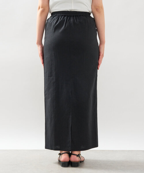 un dix cors(アンディコール)の「《女性らしく着こなせる》ストレッチリネンタイトスカート(スカート・レディース・ブラック/ブルー/ベージュ・FREE)」の22枚目の写真