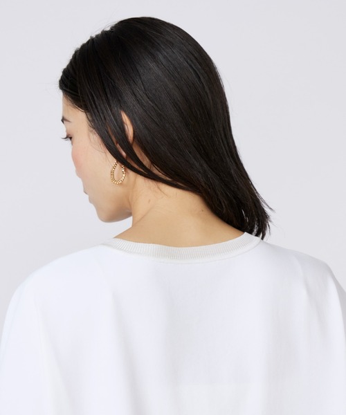 INED（イネド）の「【吸汗速乾】ジョーゼットプルオーバー（Tシャツ/カットソー・レディース・ブラック/ホワイト/パープル・9号）」の5枚目の写真