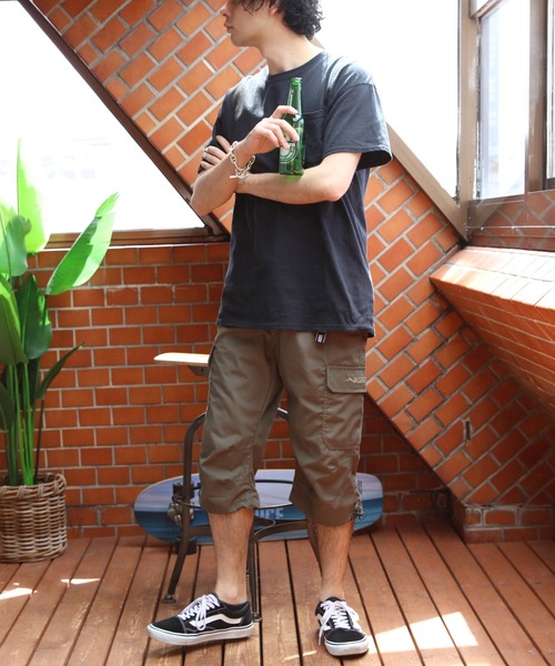 OUTDOOR PRODUCTS（アウトドアプロダクツ）の「OUTDOOR PRODUCTS クライミングカーゴクロップドパンツ（カーゴパンツ・メンズ・ブラック/カーキ/オリーブ/チャコールグレー/ブルー/ベージュ・MEDIUM/X-LARGE/LARGE）」の10枚目の写真