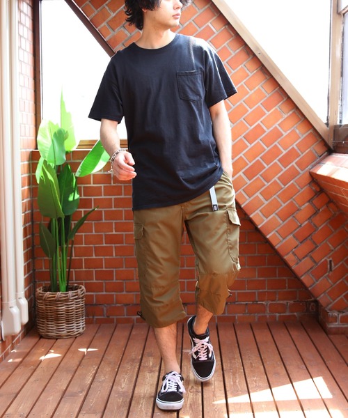 OUTDOOR PRODUCTS（アウトドアプロダクツ）の「OUTDOOR PRODUCTS クライミングカーゴクロップドパンツ（カーゴパンツ・メンズ・ブラック/カーキ/オリーブ/チャコールグレー/ブルー/ベージュ・MEDIUM/X-LARGE/LARGE）」の18枚目の写真