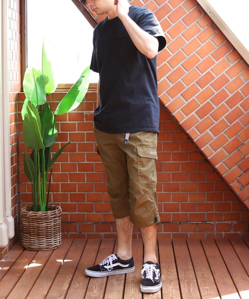 OUTDOOR PRODUCTS（アウトドアプロダクツ）の「OUTDOOR PRODUCTS クライミングカーゴクロップドパンツ（カーゴパンツ・メンズ・ブラック/カーキ/オリーブ/チャコールグレー/ブルー/ベージュ・MEDIUM/X-LARGE/LARGE）」の21枚目の写真