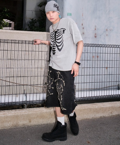 SHORT ROUND（ショートラウンド）の「SHORT ROUND/スーパーバギーフリンジデニムショーツ（デニムパンツ・メンズ・その他1/その他2/その他3/その他4・MEDIUM/LARGE）」の20枚目の写真