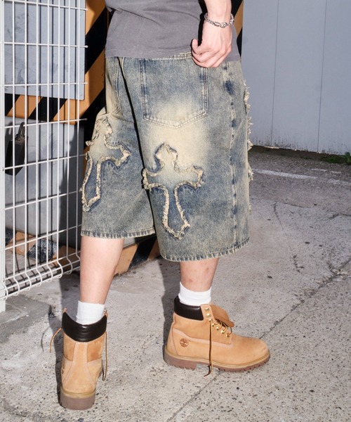 SHORT ROUND（ショートラウンド）の「SHORT ROUND/スーパーバギーフリンジデニムショーツ（デニムパンツ・メンズ・その他1/その他2/その他3/その他4・MEDIUM/LARGE）」の22枚目の写真