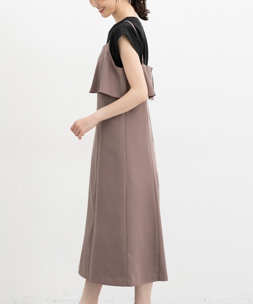 Honeys（ハニーズ）の「キャミワンピース（ワンピース・レディース・グレイッシュベージュ/ブラック/モカ・M/LL/L/3L/S）」の18枚目の写真