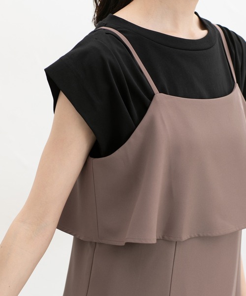 Honeys（ハニーズ）の「キャミワンピース（ワンピース・レディース・グレイッシュベージュ/ブラック/モカ・M/LL/L/3L/S）」の22枚目の写真