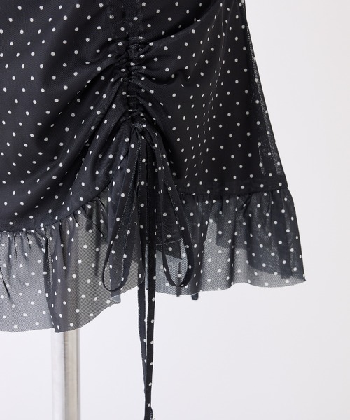 one after another NICE CLAUP(ワンアフターアナザーナイスクラップ)の「ドロストアソートチュニック(シャツ/ブラウス・レディース・ブラック系その他/ホワイト/ブラウン系その他/オフホワイト・FREE)」の7枚目の写真