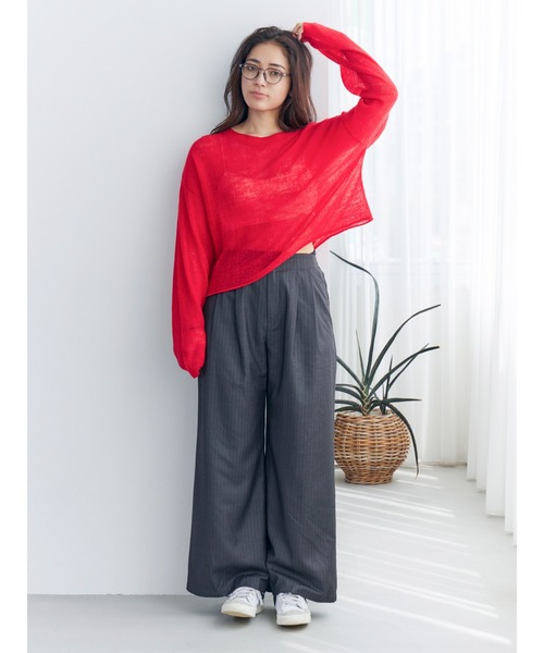 モヘヤ混シアーニット（ニット/セーター）｜Ungrid（アングリッド）の