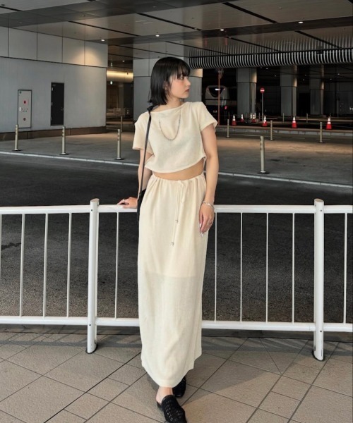ワンピース MEDI 2WAY COTTON MESH DRESS MEDI 2WAY COTTON MESH DRESS