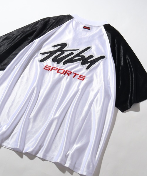 セール】【FUBU/フブ】LOGO TAPE GAME SHIRT/ロゴテープゲーム