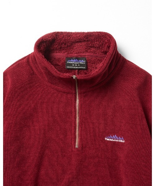 THOUSAND MILE】KNIT FLEECE HALF ZIP OP/ニットフリース ハーフジップ