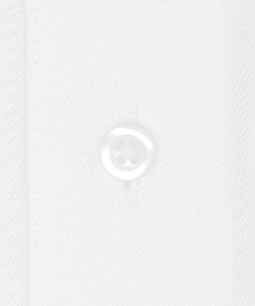 TOKYO SHIRTS(トウキョウシャツ)の「【吸水速乾】 形態安定ノンアイロン ボタンダウン 半袖ビジネスワイシャツ(大きいサイズ)(ビジネスシャツ・メンズ・ホワイト・首回り45cm/首回り47cm)」の4枚目の写真