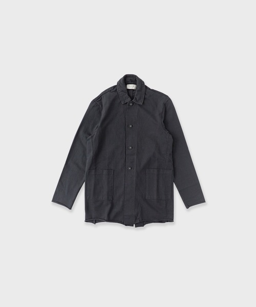FLISTFIA(フリストフィア)の「FLISTFIA/フリストフィア Short Coat コート 秋服 冬服(ステンカラーコート・メンズ・ダークネイビー/グレイッシュベージュ・3/2)」の2枚目の写真