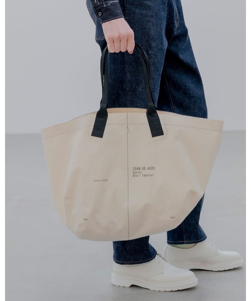 uniform experiment（ユニフォームエクスペリメント）の「MAP-OUT TOTE BAG（トートバッグ・メンズ・アイボリー/ブラック・FREE）」の15枚目の写真