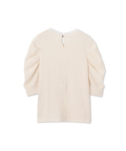 QUEENS COURT（クイーンズコート）の「サーマルカットタックスリーブトップス≪手洗い可能≫（Tシャツ/カットソー・レディース・ブラック/オフホワイト・M）」の19枚目の写真