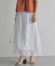 【ZOZO限定】花柄レーススカート