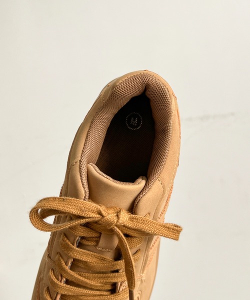 Shoes in Closet(シューズインクローゼット)の「☆かわいく盛れる +9.0㎝ 軽量 厚底 スタイルアップソール ダブルライン スニーカー 5857(スニーカー・レディース・ホワイト/ブラック/キャメル/グレー/ダークブラウン・M/S/LL/L)」の15枚目の写真