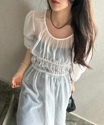 YUGA_YGMC See-through layered dress